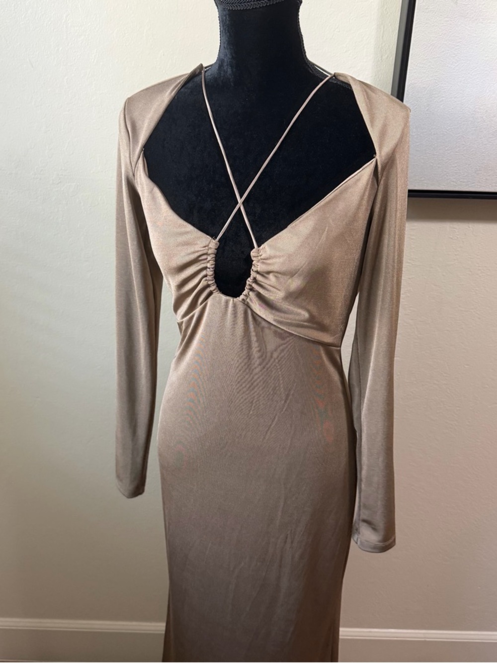Jason Wu x MISHA Engracia Midi Dress - Khaki (NWT) $320 retail size M - Picture 5 of 16